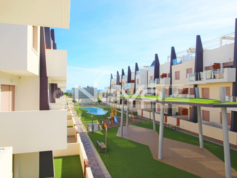 Новые потрясающие апартаменты с 2 спальнями, террасами с видом на море рядом с лучшим пляжем в Mil Palmeras.. #1026