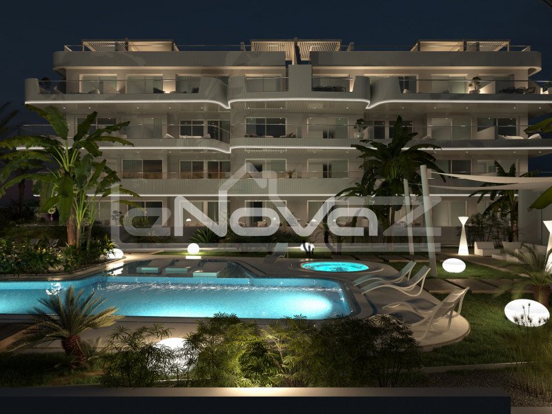 Oszałamiający nowoczesny apartament z 2 sypialniami w ekskluzywnym kompleksie SPA w Lomas de Cabo Roig.. #1327
