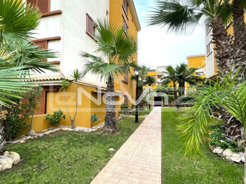Spacieux appartement de 2 chambres avec une grande terrasse donnant sur la mer à 200 mètres de la plage de Punta Prima.. #1348