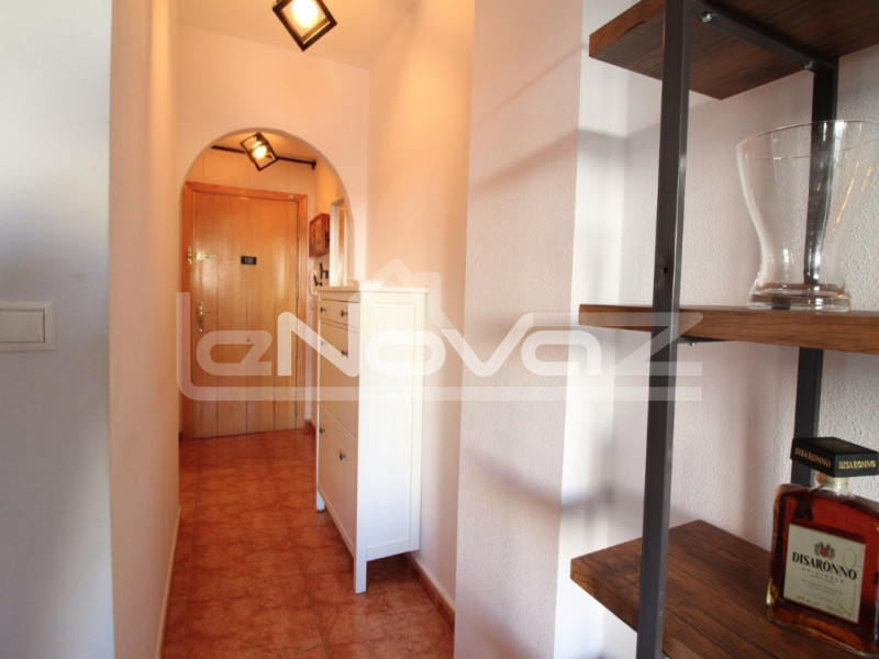 Przestronny, dobrze utrzymany apartament z 1 sypialnią z tarasem wychodzącym na południe i basenem w Torrevieja.. #1368