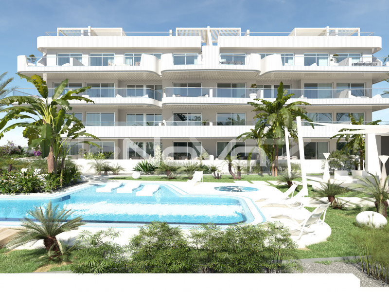 Impresionante apartamento moderno con 3 dormitorios, 2 baños, estacionamiento y trastero en un exclusivo complejo SPA en Lomas de Cabo Roig.. #1473