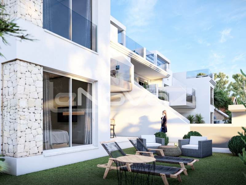 Новые апартаменты с 2 спальнями и приватным садом в Villamartin. #875