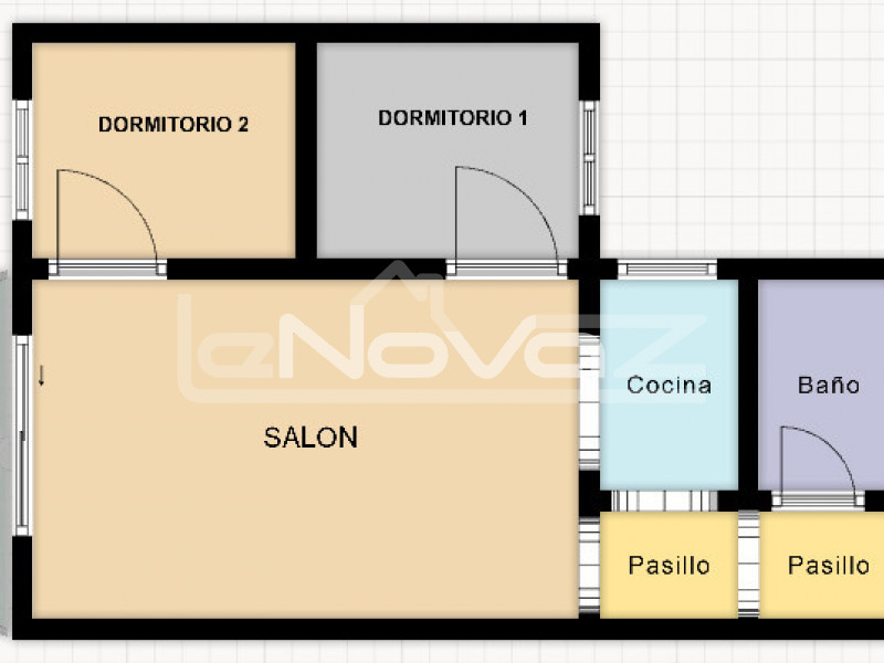 Апартаменты с 2 спальнями и террасой в 600 м от пляжа в Torrevieja.. #941