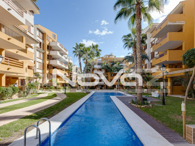 Spacious 2 bedroom apartment with a large terrace overlooking the sea 200 meters from the beach in Punta Prima.