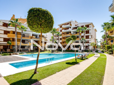 Spacious 2 bedroom apartment with a large terrace overlooking the sea 200 meters from the beach in Punta Prima.
